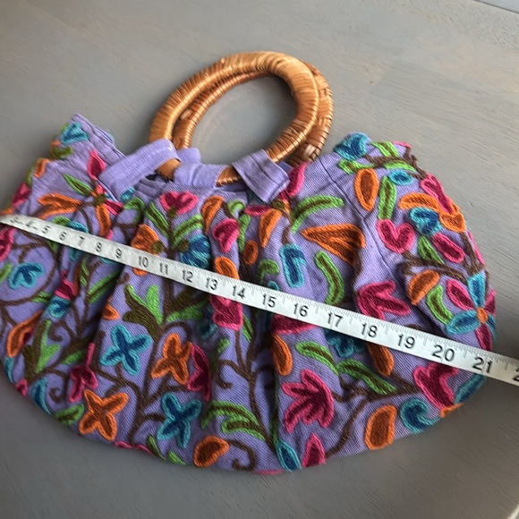 Embroidered Handbag Hippie Earth Divas Fair Trade Made - Picture 9 of 10